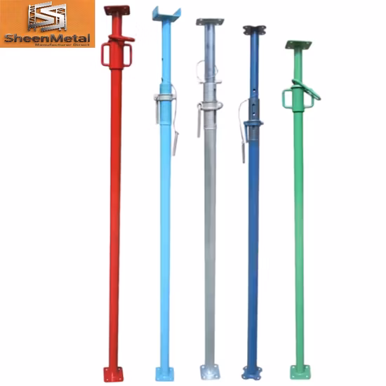 China Manufactory Construção Andaime Escoramento Andaime Suporte Ajustável de Aço