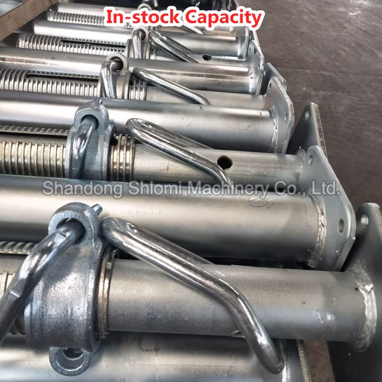 En1065 Andaime Galvanizd para construção Pesado, leve, poste telescópico, cofragem, andaime de construção, suporte/escoramento, suporte de aço ajustável