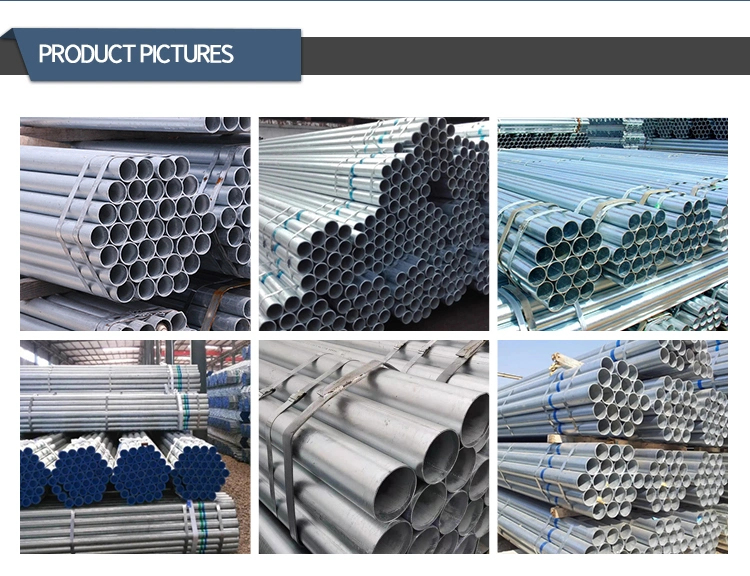 Scaffolding Pipe Load Capacity Hot DIP Galvanized Gi Gl Steel Pipe