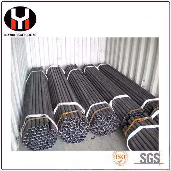 Tubo de aço galvanizado soldado por imersão a quente sem costura ERW para andaimes