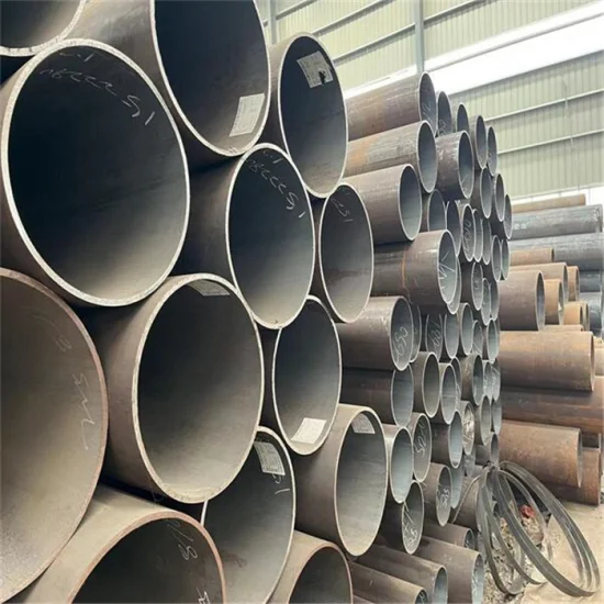 Tubo de construção de aço carbono ASTM A36 A53 A192 Q235 Q235B 1045 4130 Sch40 10mm 60mm para construção de oleodutos e gasodutos