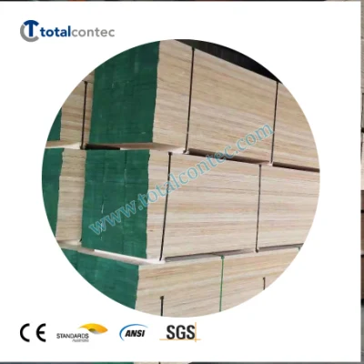 Prancha de andaime de madeira de pinho LVL de sistema de cofragem de concreto à prova de Osha para venda