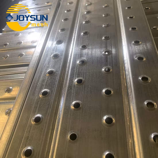 Exportador de andaimes de aço da China 210 250 300 320 mm prancha de aço galvanizado para andaimes